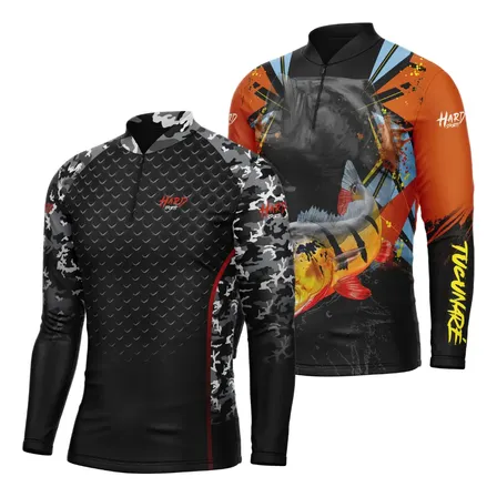 Kit 2 Camisa Camiseta Pesca Uv50+ Zíper Secagem Rápida Leve
