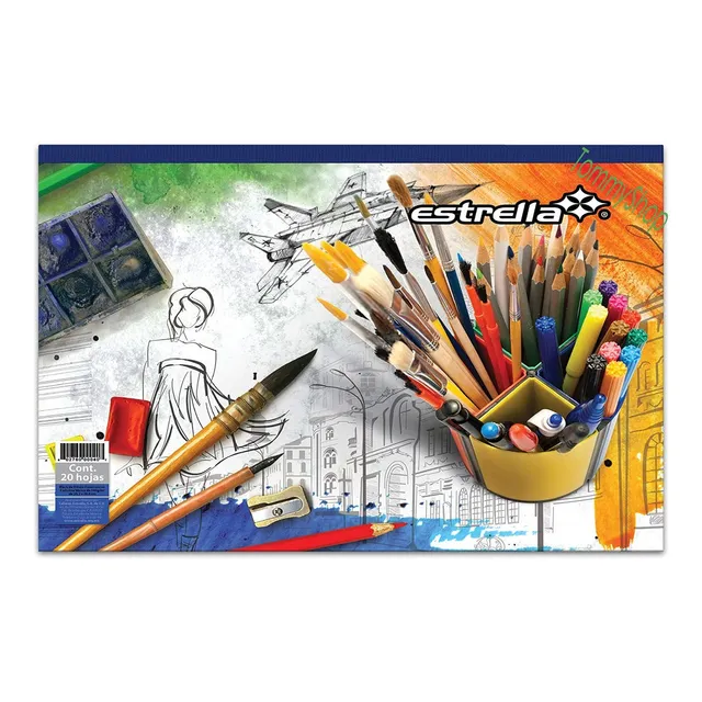 Block Constructico Marquilla De Dibujo Y Arte 20 H Papel