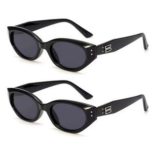 2 Gafas De Sol Estilo Ojo De Gato Retro De Moda, Versión Cor 2 Gafas De Sol Estilo Ojo De Gato Retro De Moda, Versión Cor