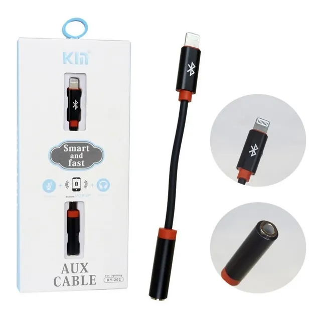 Cable Adaptador Entrada De iPhone A 3.5 Auxiliar Datos Ky202
