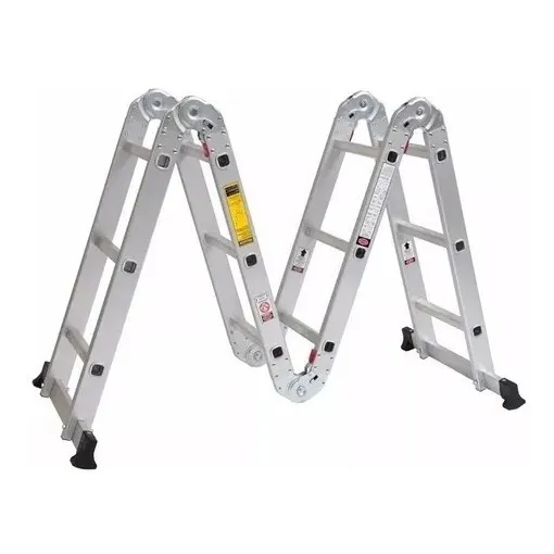 Escalera Telescópica Multiposiciones Plegable De Aluminio