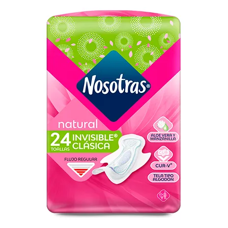2 X Toalla Sanitaria Femenina Nosotras Invisible 24 Unidades