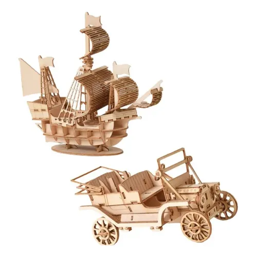 Puzzle Wood Trick Lyra Da Vinci 3d Hurdy Gurdy Kit | MercadoLivre