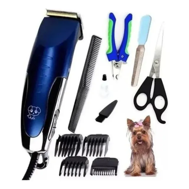 Set Maquina Cortar Pelo Perros Cortadora Canina Kit Uñas