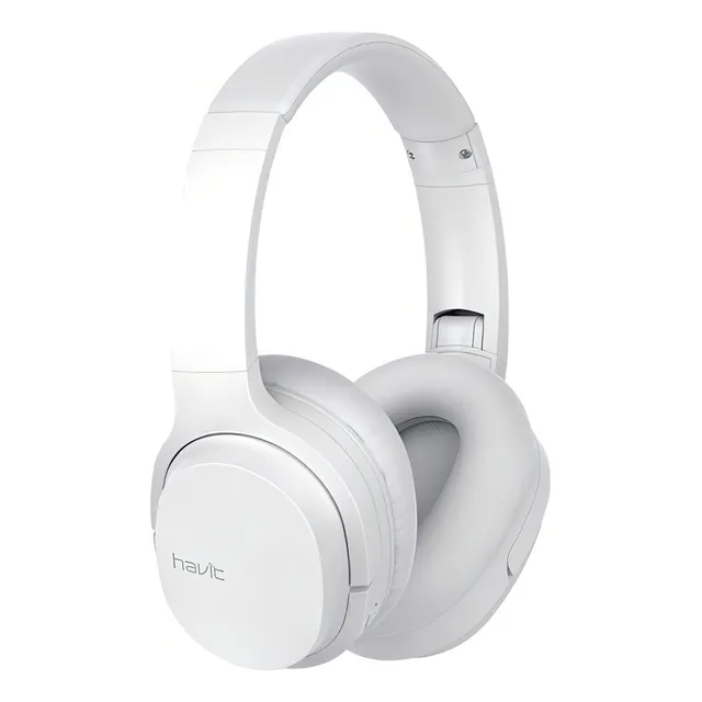 Auriculares Audífonos Inalámbricos Bluetooth Radio Con Fm Havit I62 Color Blanco