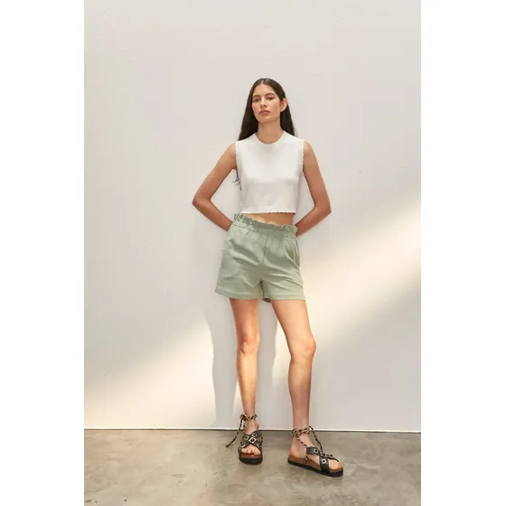 Short Lino Crepe  Mujer Desiderata