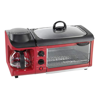 Nostalgia Retro 3-in-1 Family Size Electric Breakfast Sta Ab Nostalgia Retro 3-in-1 Family Size Electric Breakfast Sta Ab