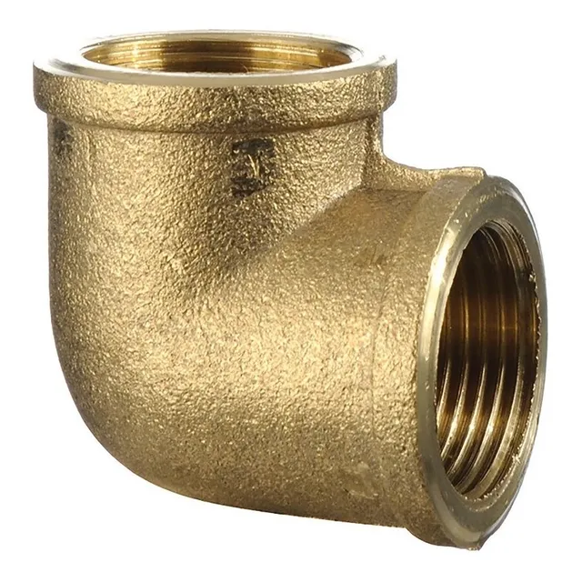 Codo De Bronce Roscado 3/4 Hembra A 3/4 Hembra A 90º Agua