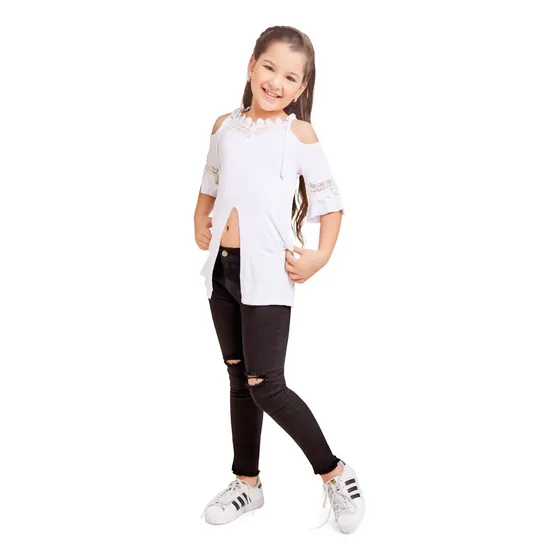 Jeans Niña Negro Mp 40459