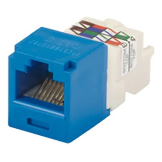 Jack Coupler Panduit Cat 6 Rj45 Color Azul Cj688tpbu