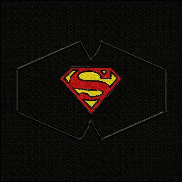 Matriz Bordado Znb5132 Mascara Superman