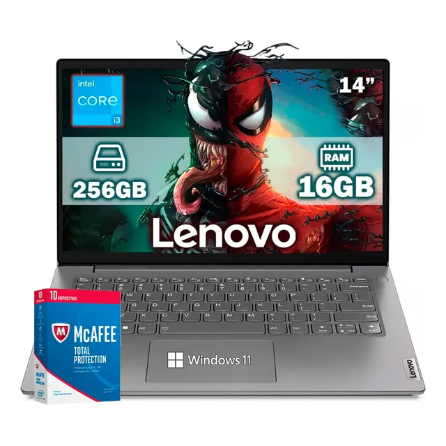 Laptop Lenovo V14 G3 Intel Core I3-1215u 256gb 16gb Ram +kit