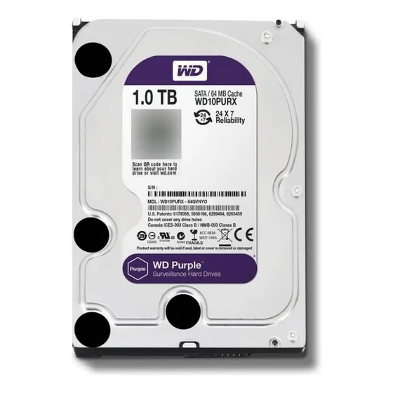 Disco Duro Western Digital Wd 1tb Sata 3.5 Dvr, Pc