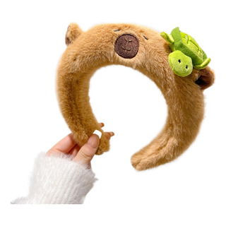 Diadema De Felpa Capibara, Bonita Pinza Para El Pelo Diadema De Felpa Capibara, Bonita Pinza Para El Pelo