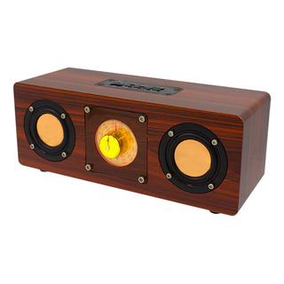 Bocina Bluetooth Radio Recargable Luz Led Vintage Retro Bocina Bluetooth Radio Recargable Luz Led Vintage Retro