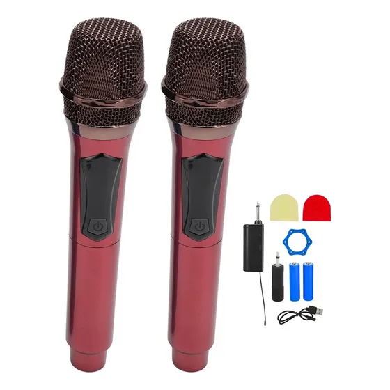 Microfono Inalambrico Doble Modelo V1 Recargable