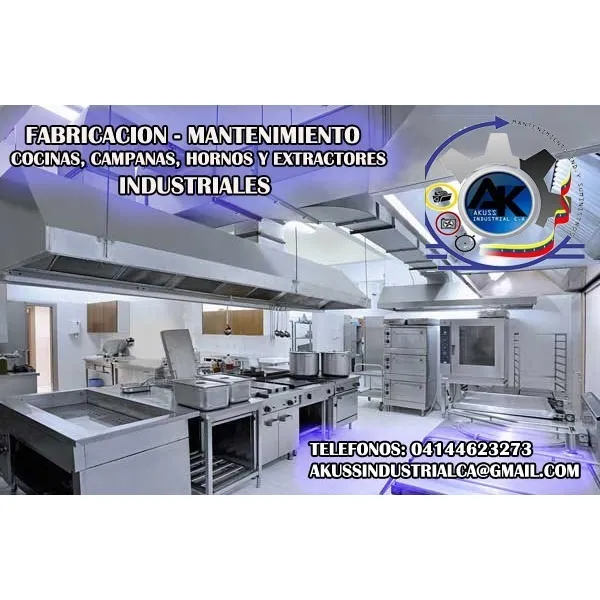 Mantenimiento De Cocinas Industriales, Hornos, Marmitas.