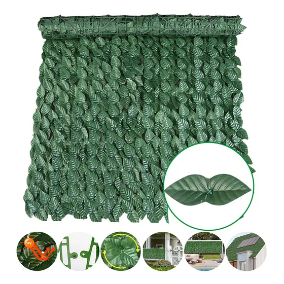 Follaje Rollo Muro Verde Planta Artificial 300x100cm Verde Muro Verde Follaje Artificial Sintético Balcón Patio Decoración Diy Aomu