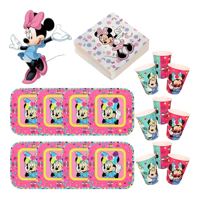 Kit Mesa Descartable Plato - Vaso Cumpleaños Disney Original