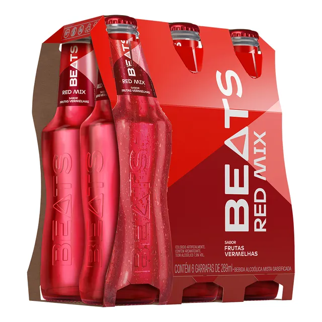 Skol Beats Red Mix 269ml - 6 Unidades