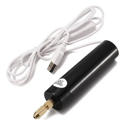 Mini Taladro Usb Con 5 Brocas