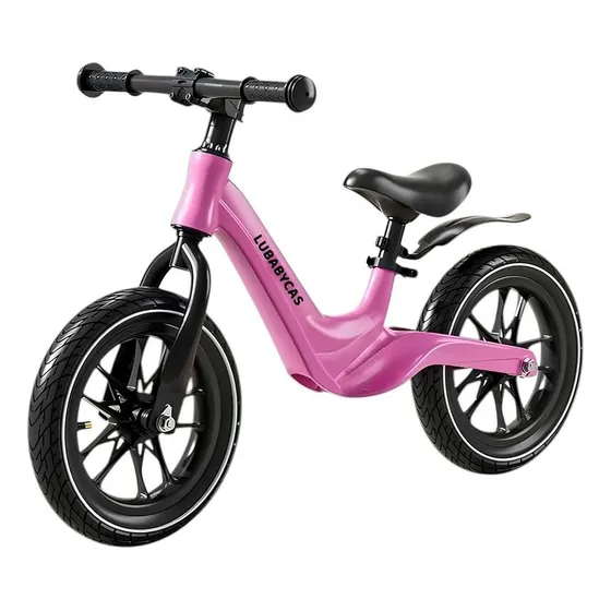 Bicicleta De Equilibrio 3-8 Años Aro 14 Rosada Lubabycas Color Rosado