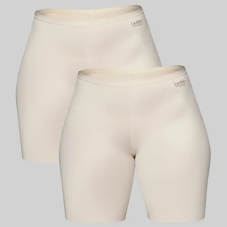 Kit 2 Bermudas Femininas Lasercut Delrio Areia E Areia Lisa Gg