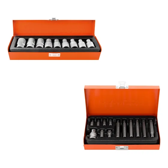 Combo Juego Puntas Torx Enc. 1/2 + Juego Tubos Torx Hamilton