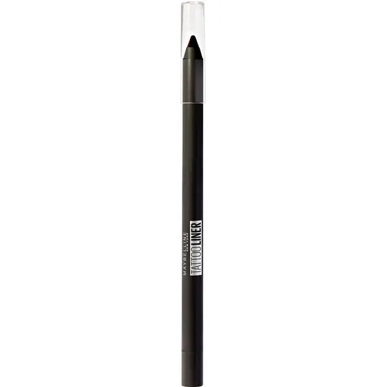 Lápiz De Ojos Tattoo Liner Negro Waterproof Maybelline Efecto Mate