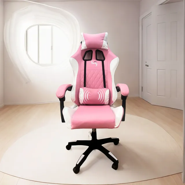 Silla Gamer Barata Pro Gaming Rosa Giratoria
