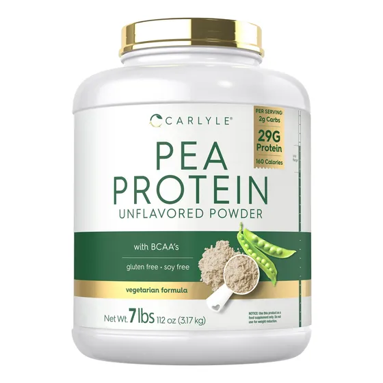 Proteína De Guisante En Polvo Carlyle, 3,18 Kg, Sin Sabor, 2