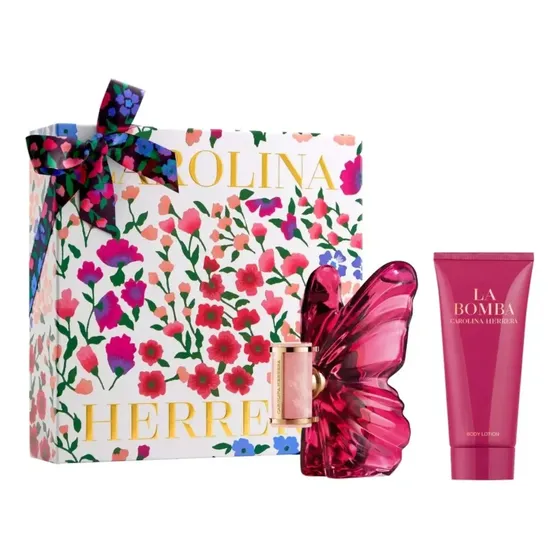 Kit Presente Perfume Feminino La Bomba Carolina Herrera Eau de Parfum 80ml + Creme Corporal 100ml - Floral