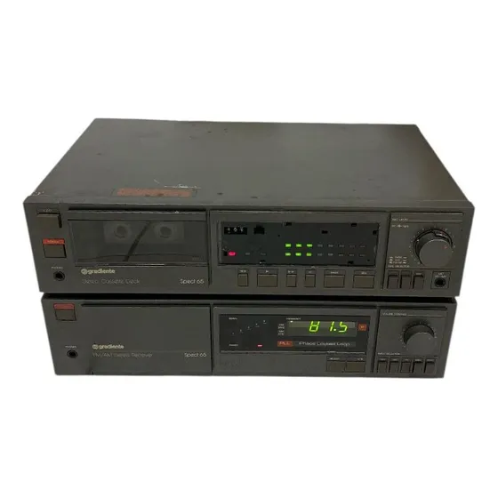 Stereo Receiver Gradiente Fm/am E Cassette Deck Spect 65