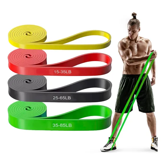 Kit De 4 Bandas Elasticas Ejercicio Liga De Resistencia