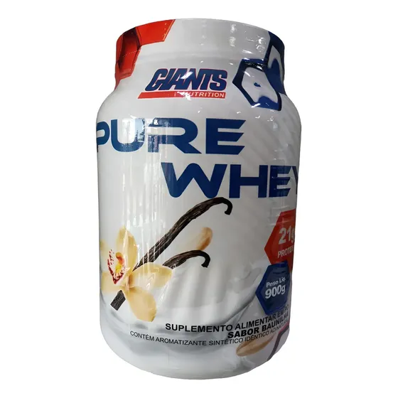 Pure Whey 900g Sabor Baunilha - Giants Nutrition