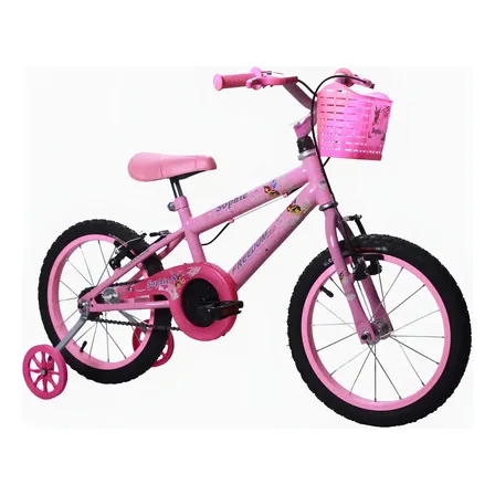 Bicicleta Infantil Freedom Feminina Aro 16 Rosa para Meninas