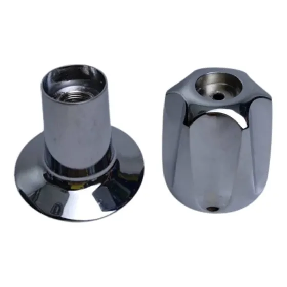 Cuello Capucha Y Pomo Para Llave De Ducha Acero Inoxidable