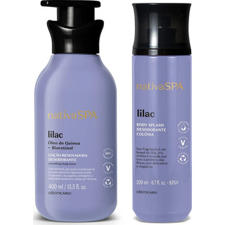 Combo Nativa Spa Lilac:hidratante 400ml + Bodysplash 200ml Combo Nativa Spa Lilac:hidratante 400ml + Bodysplash 200ml