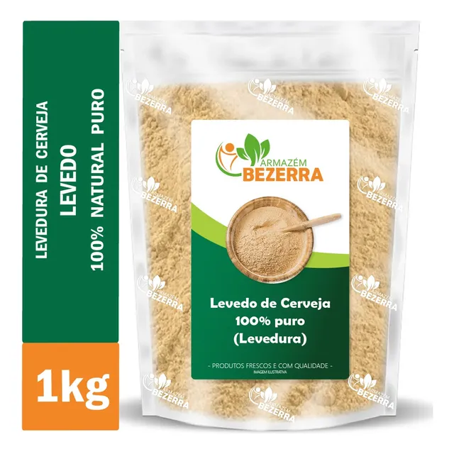 Levedura De Cerveja Em Pó 1kg - Pura 100% Levedo