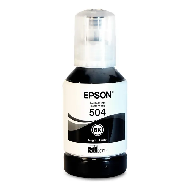 Botella De Tinta Epson T504 L4150 L4160 L6161 L6171 Negro