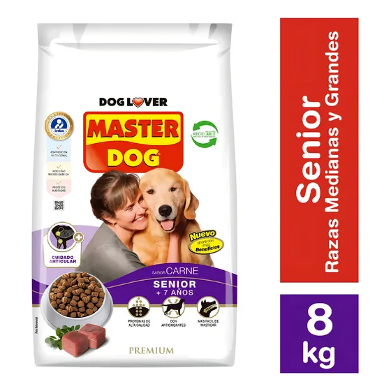 Master Dog Alimento Perro Adulto Carne Senior 8 Kg