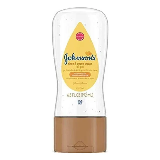 Johnsons Baby Oil Gel Manteca De Karite Y Cacao 6.5 Onzas (
