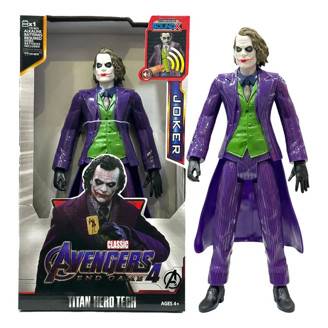 Muñeco Con Luz Y Sonido Guason Batman Joker 30cm Dc Universe