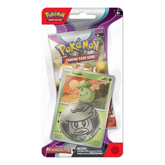 Pokemon Tcg: Paldea Evolved Checklane Blister Smoliv
