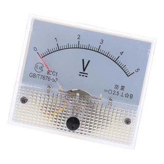 Voltímetro De Panel Analógico Dc 0-5 V Voltímetro De Panel Analógico Dc 0-5 V