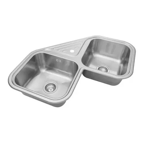 Bacha Doble Cocina Apoyo Esquinera Johnson Axa D78 A 