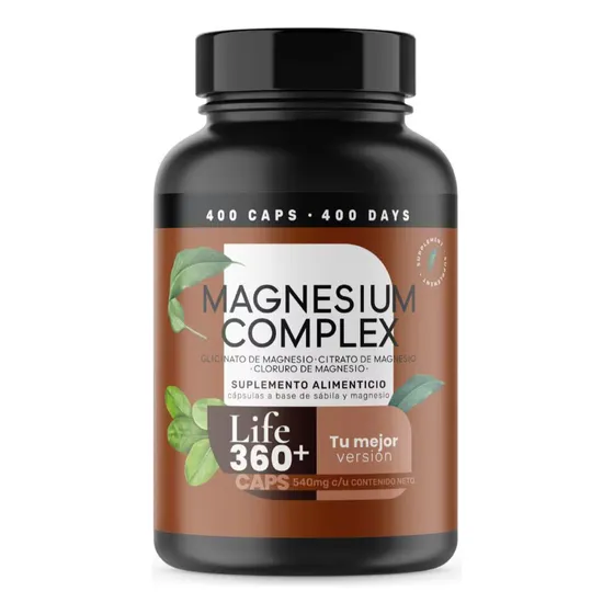 Life 360+ Magnesium Complex 400 Cápsulas Magnesio