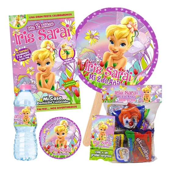 Kit Imprimible Personalizado Tinkerbell Hada