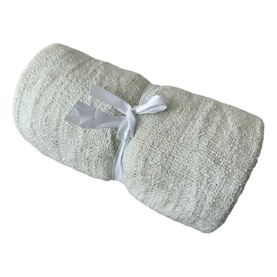 Frazadas mantas Lumiere Throw color Beige
