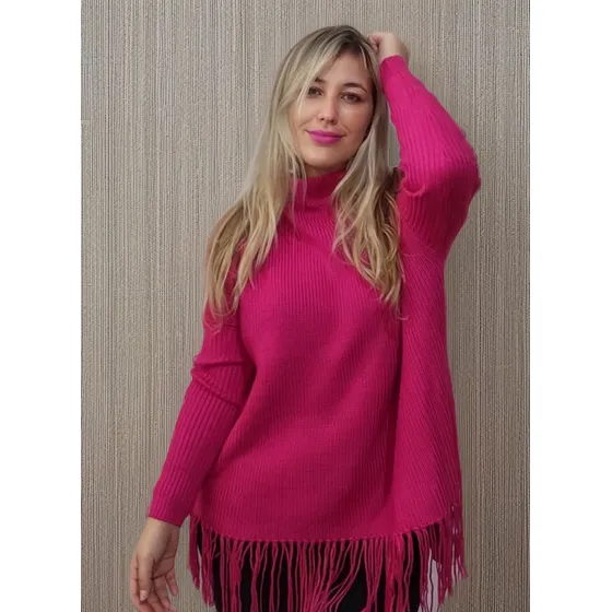Sweater Poncho Buzo Oversize Holgado